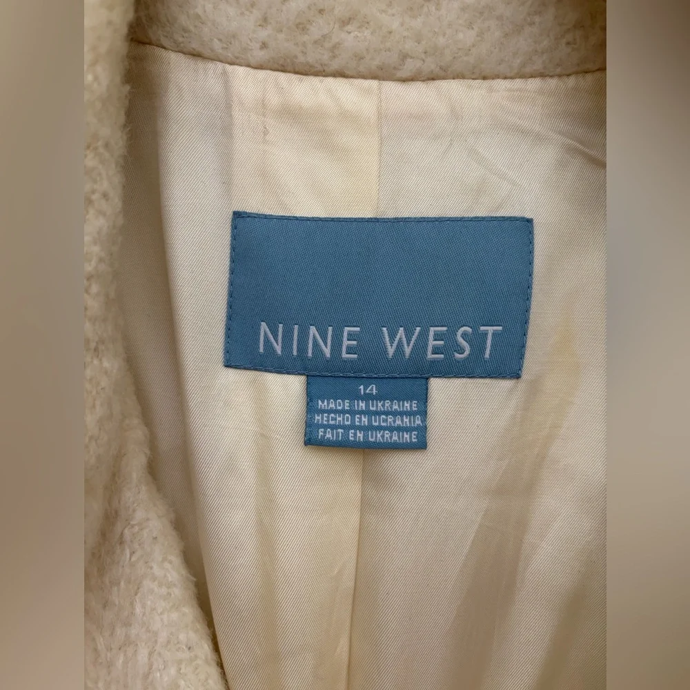 Nine West Cream Wool Coat - Picture 5 of 13